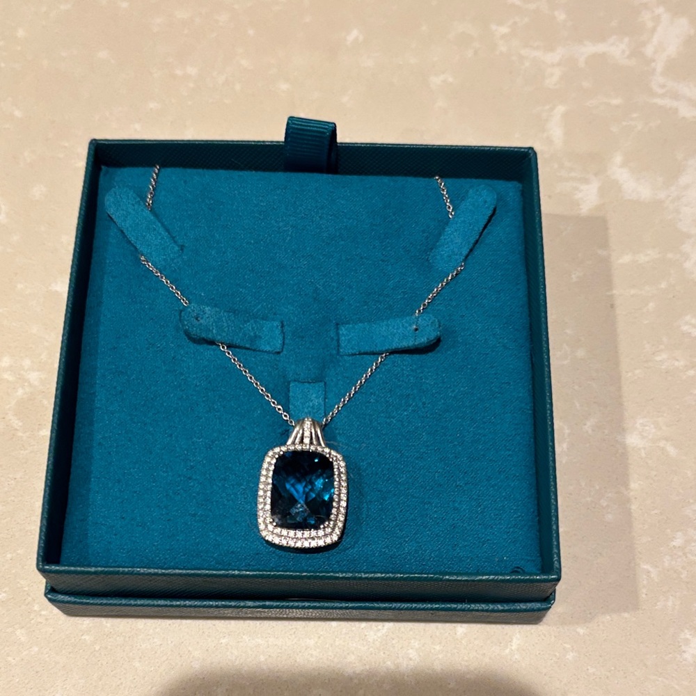 Effy Deep Blue and Gold Pendant Necklace